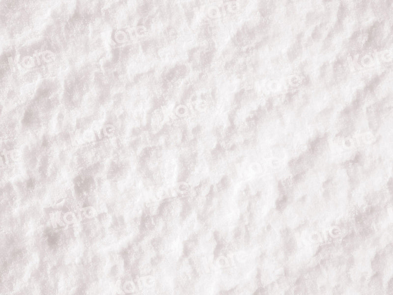 Kate White Winter Snow Floor Fleece Backdrop for Photography