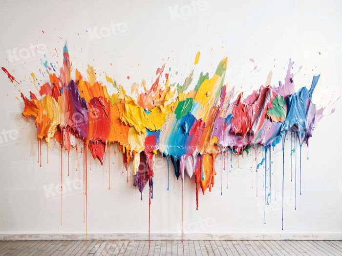 Vivid Abstract Splash Paint Backdrop