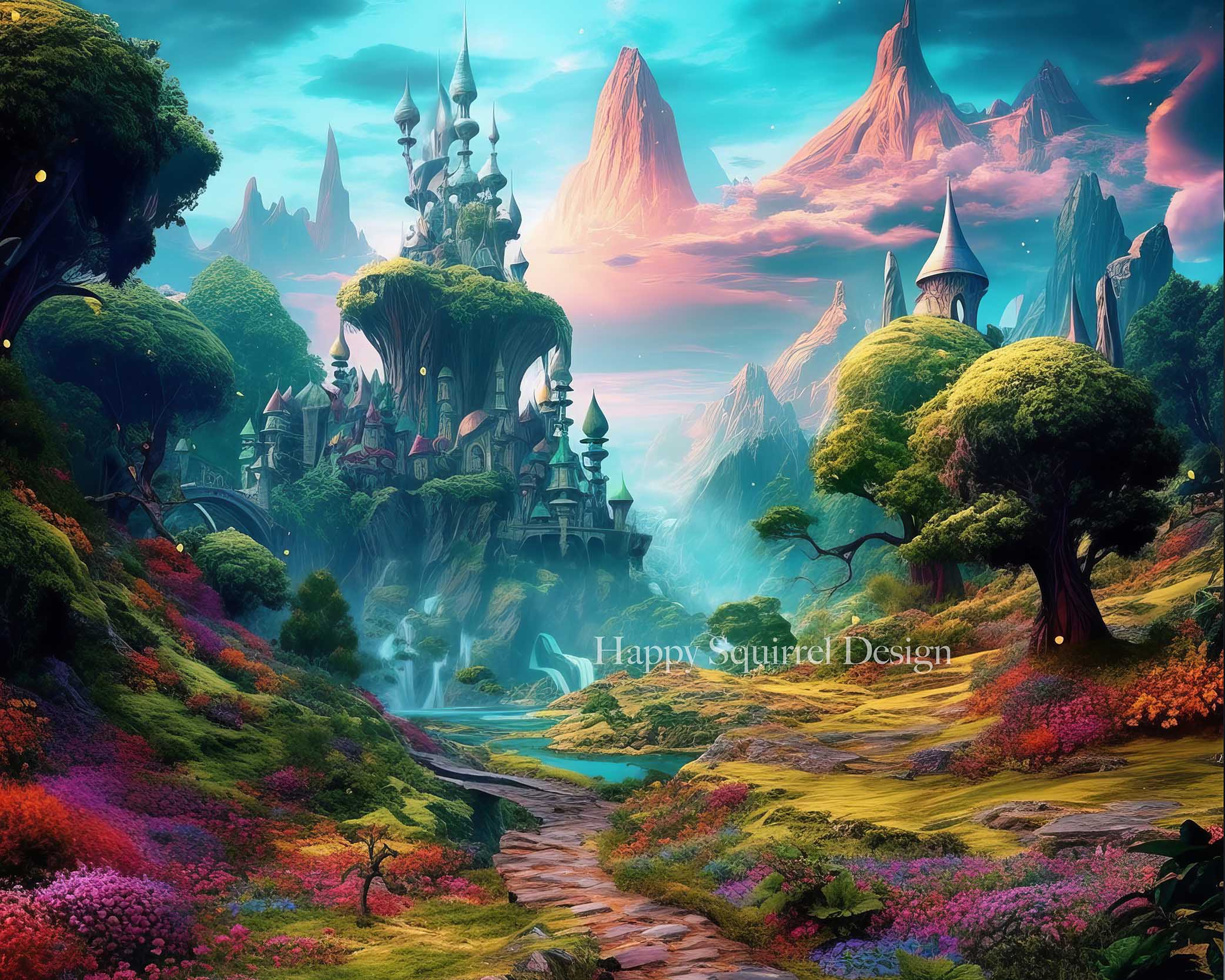 Kate Fantasy Forest Backdrop Designed by Happy Squirrel Design