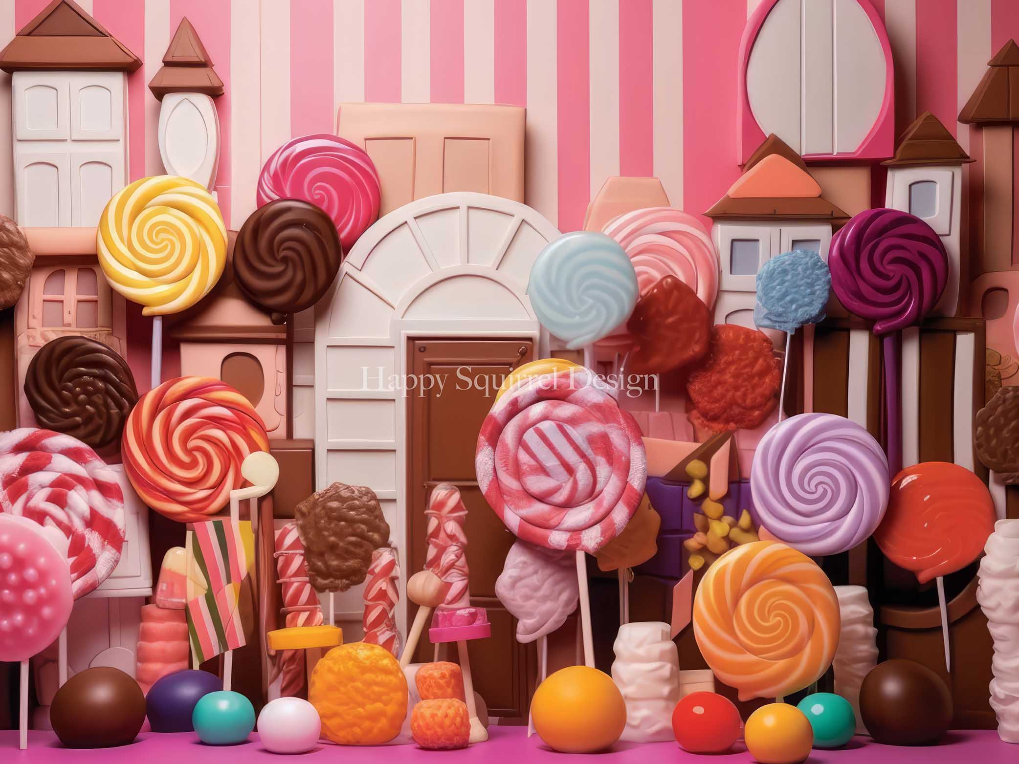 Kate Lollipop Wall Backdrop Designed by Happy Squirrel Design