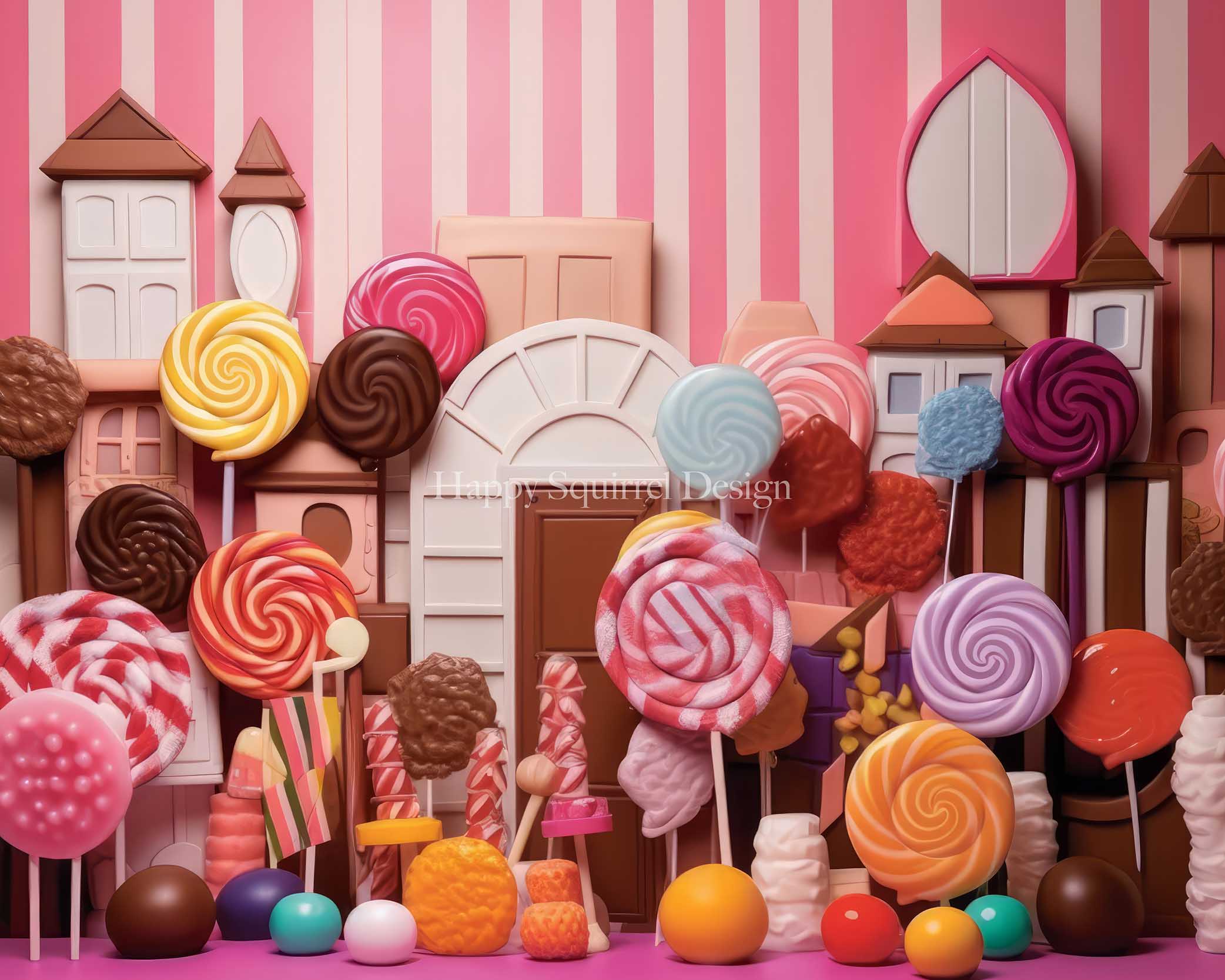 Kate Lollipop Wall Backdrop Designed by Happy Squirrel Design