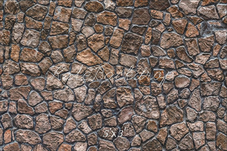 Rustic Mosaic Stone Wall Backdrop