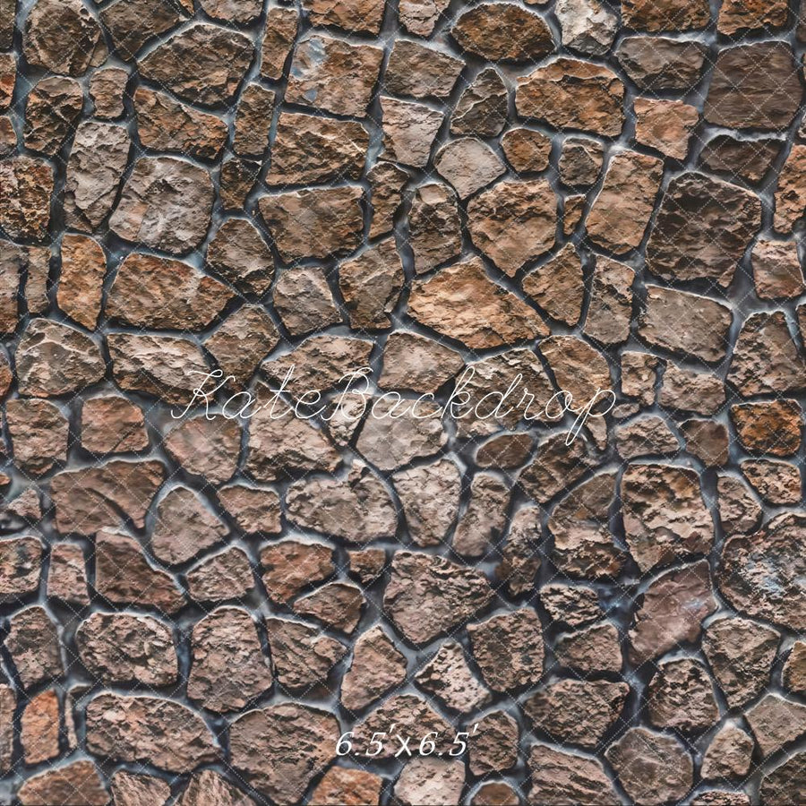 Rustic Mosaic Stone Wall Backdrop