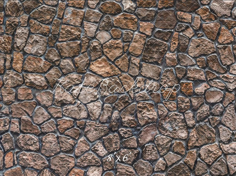 Rustic Mosaic Stone Wall Backdrop