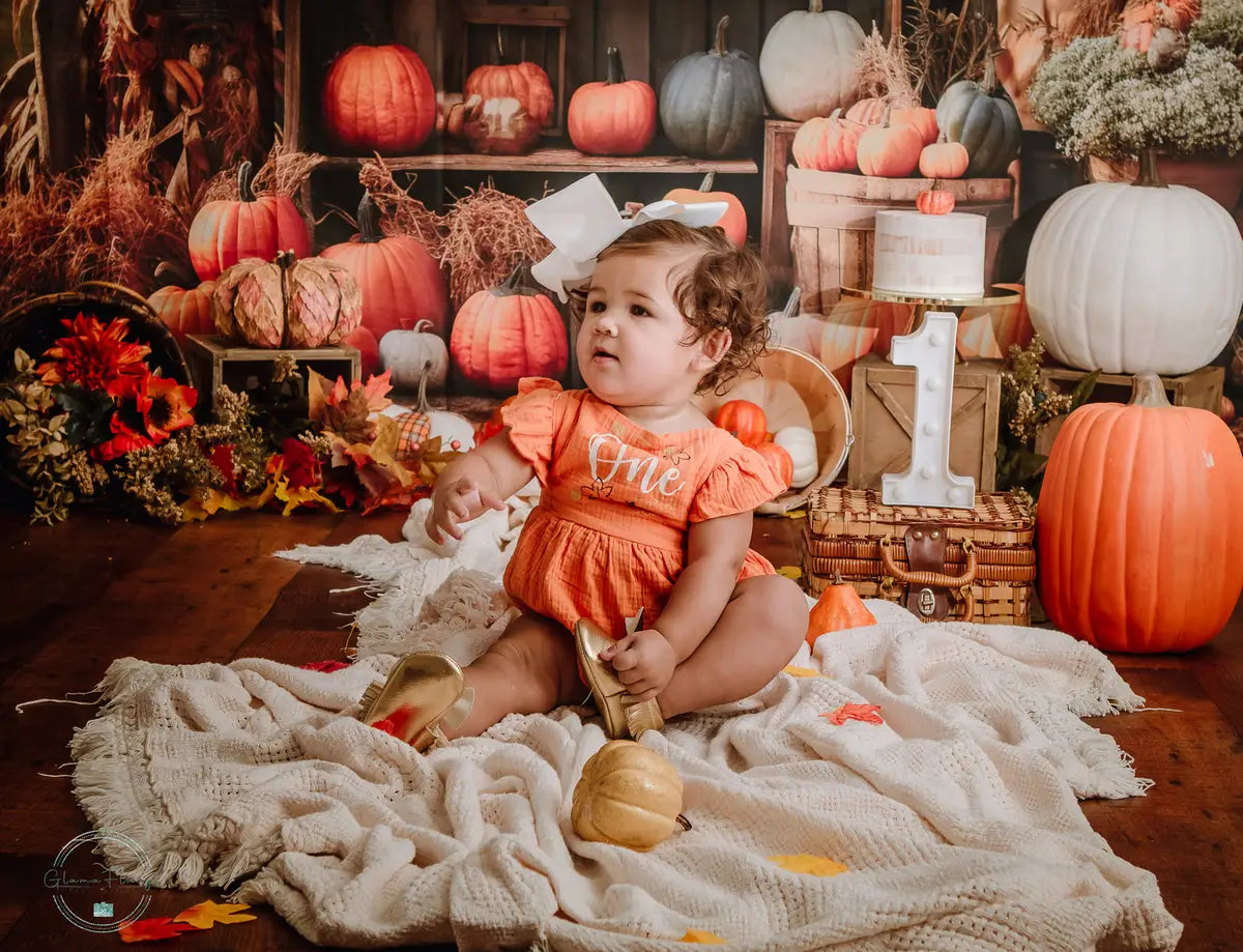 Kate Fall Pumpkin Shop Backdrop Designed by Chain Photography