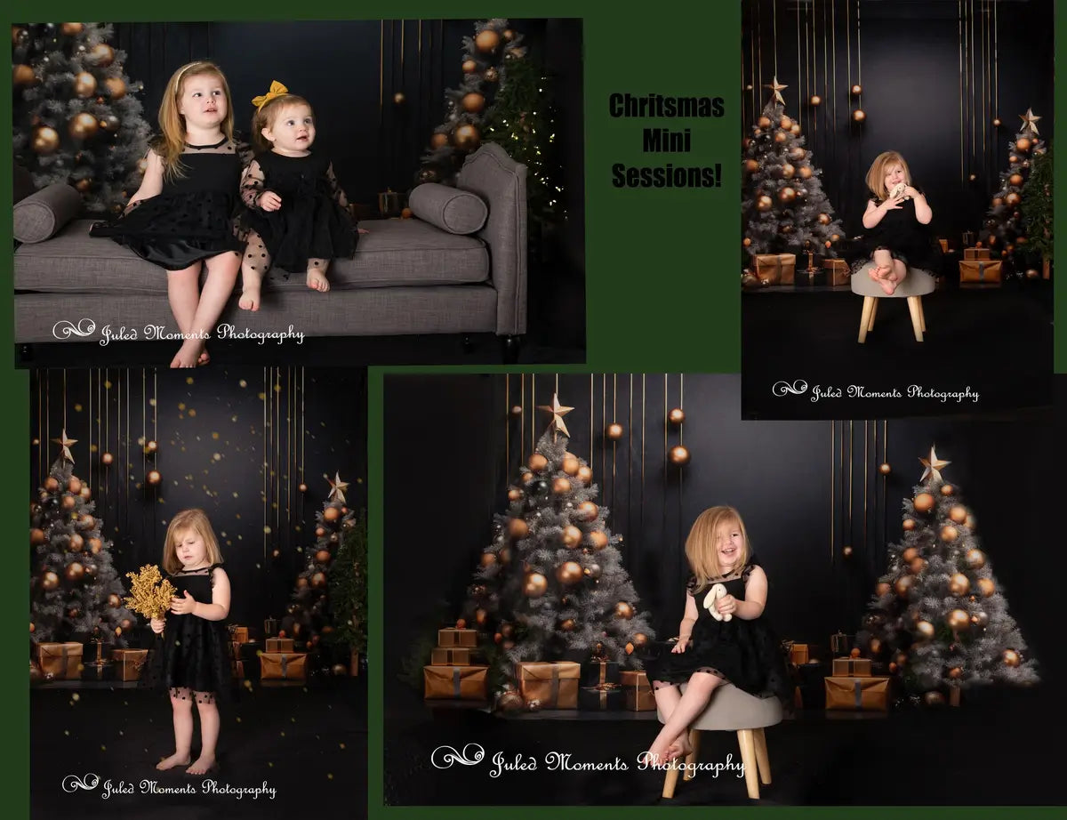 Kate Dark Christmas Tree and Wall Backdrop Designed by Lidia Redekopp