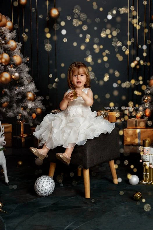 Kate Dark Christmas Tree and Wall Fleece Backdrop Designed by Lidia Redekopp