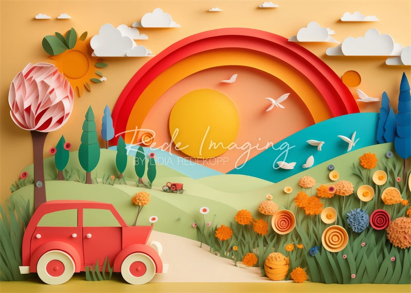 Kate Summer Drive Camping Backdrop Designed by Lidia Redekopp