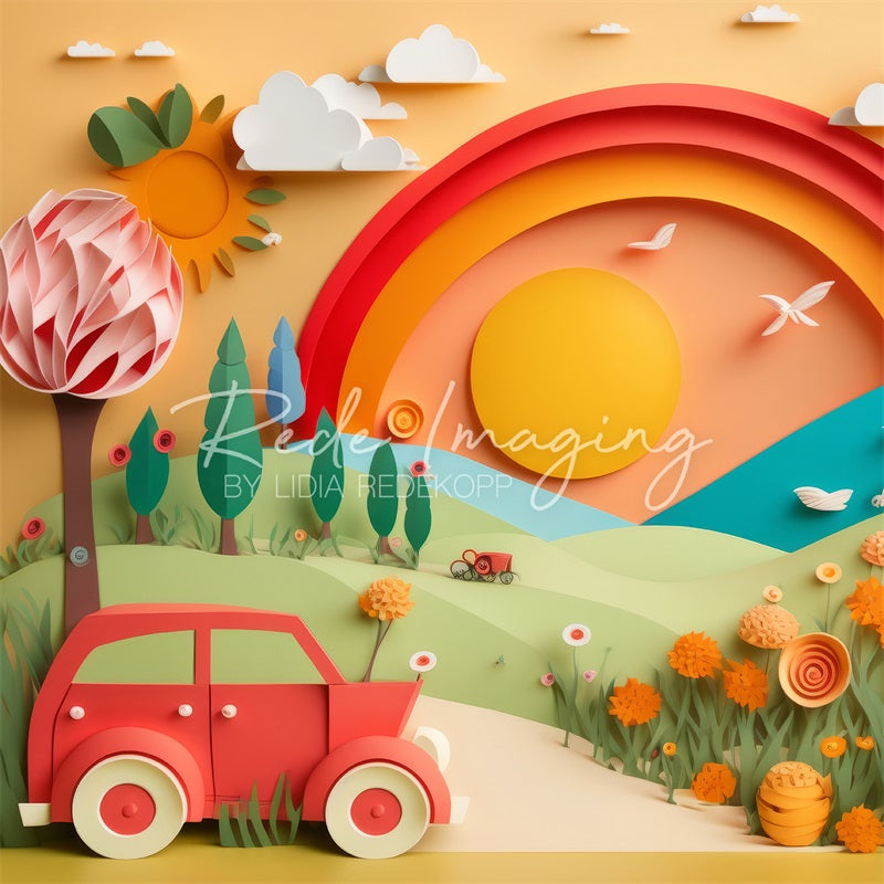 Kate Summer Drive Camping Backdrop Designed by Lidia Redekopp