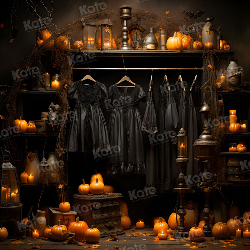 Kate Witch Dress Closet Halloween Backdrop for Photography
