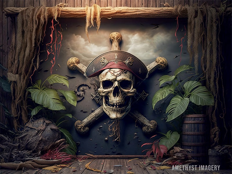Kate Pirate Bones Backdrop Designed by Angela Miller