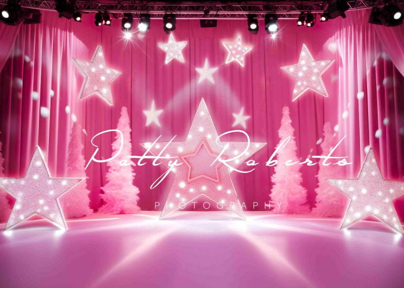 Kate Pink Star Stage Backdrop Designed by Patty Robert