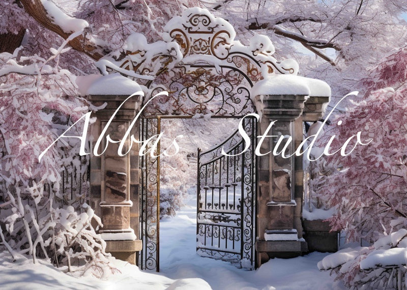 Kate Winter Gate Backdrop Designed by Abbas Studio