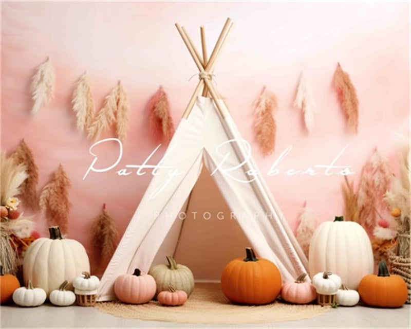 Kate Fall Pumpkin Tent Backdrop Designed by Patty Robert