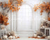 Autumn Elegance Vintage Window Backdrop