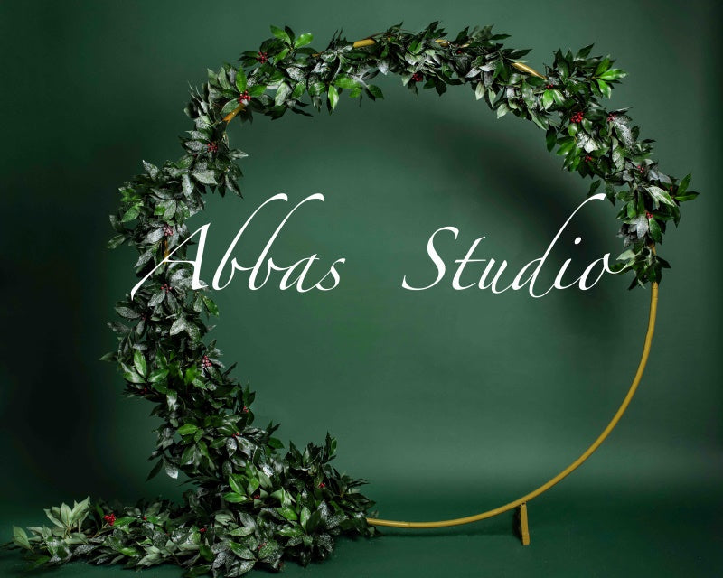 Kate Christmas Holly Arch Backdrop Designed by Abbas Studio