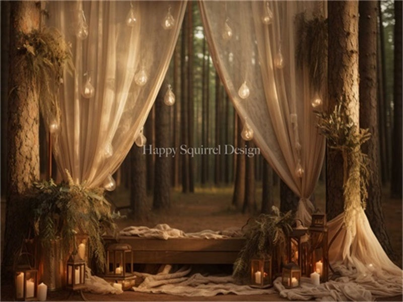 Kate Bohemian Forest Backdrop Designed by Happy Squirrel Design