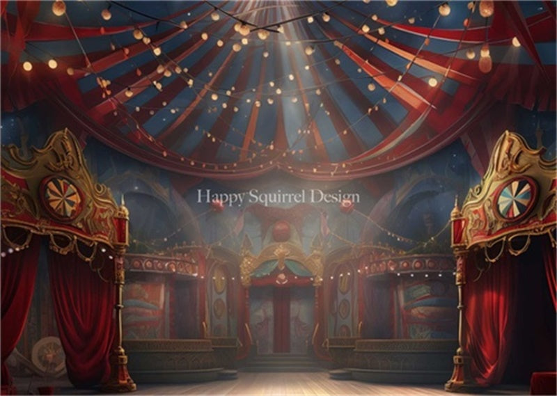 Kate Circus Lights Backdrop Designed by Happy Squirrel Design