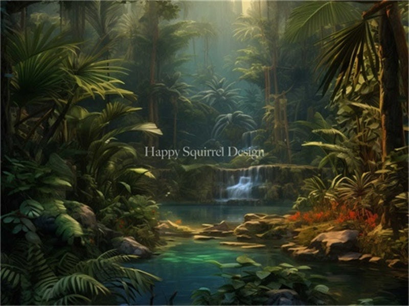 Kate Summer Jungle Paradise Backdrop Designed by Happy Squirrel Design