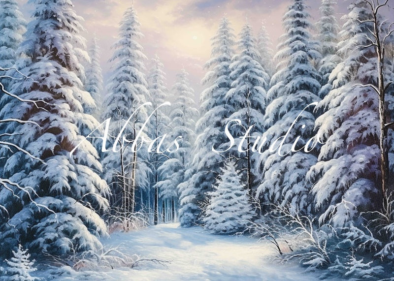 Kate Winter Snowy Wonderland Backdrop Designed by Abbas Studio