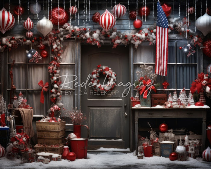 Kate America the Great Christmas Backdrop Designed by Lidia Redekopp