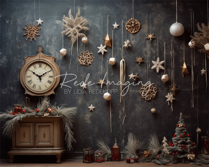 Kate Christmas Clock Backdrop Designed by Lidia Redekopp