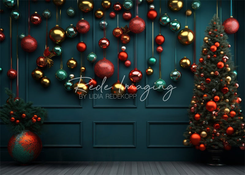 Kate Drops of Orange Christmas Backdrop Designed by Lidia Redekopp