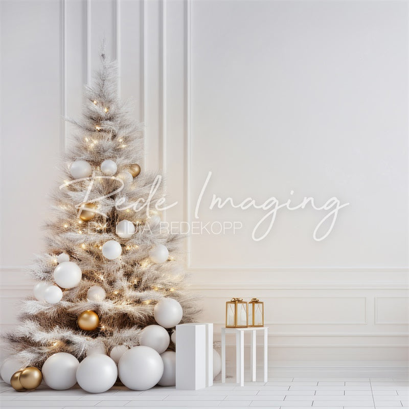 Kate Light & Gold Christmas Backdrop Designed by Lidia Redekopp