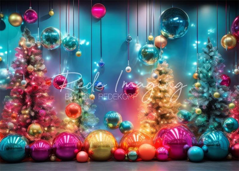 Kate Neon Glow Christmas Backdrop Designed by Lidia Redekopp