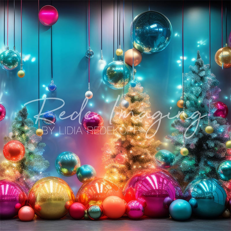 Kate Neon Glow Christmas Backdrop Designed by Lidia Redekopp
