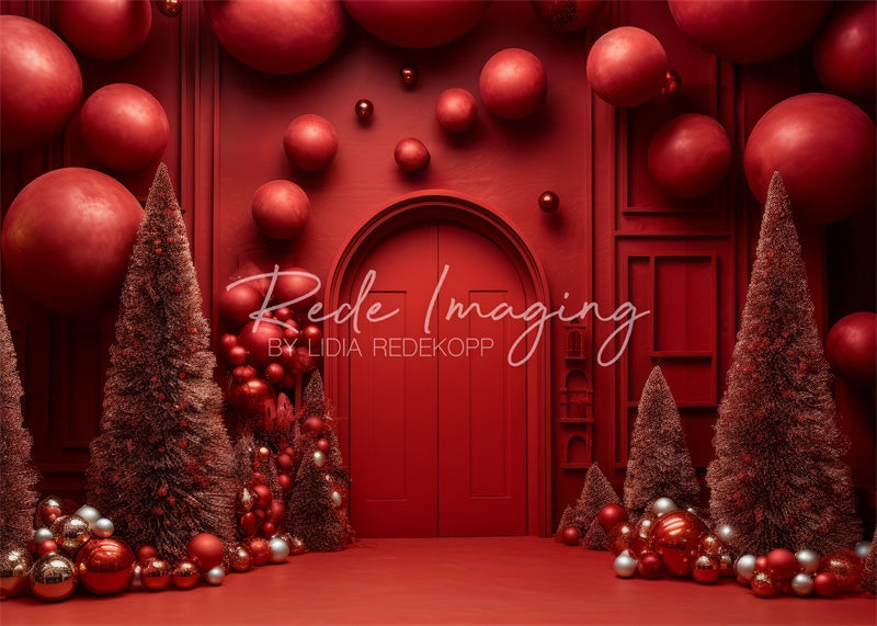 SALE Kate Red Door Christmas Backdrop Designed by Lidia Redekopp