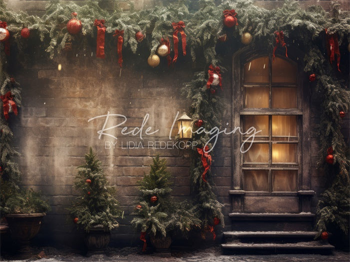 Kate Ribbons & Bows Christmas Backdrop Designed by Lidia Redekopp