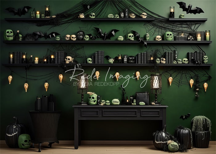 Kate Halloween Spooky Office Backdrop Designed by Lidia Redekopp