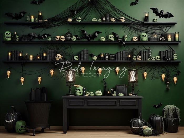 Kate Halloween Spooky Office Backdrop Designed by Lidia Redekopp