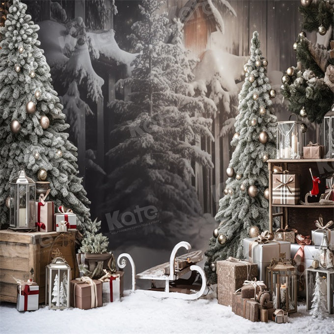 Kate Winter Outdoor Christmas Backdrop Designed by Emetselch