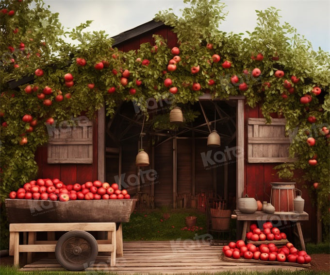 Kate Autumn/Fall Apple Farm Backdrop Designed by Emetselch