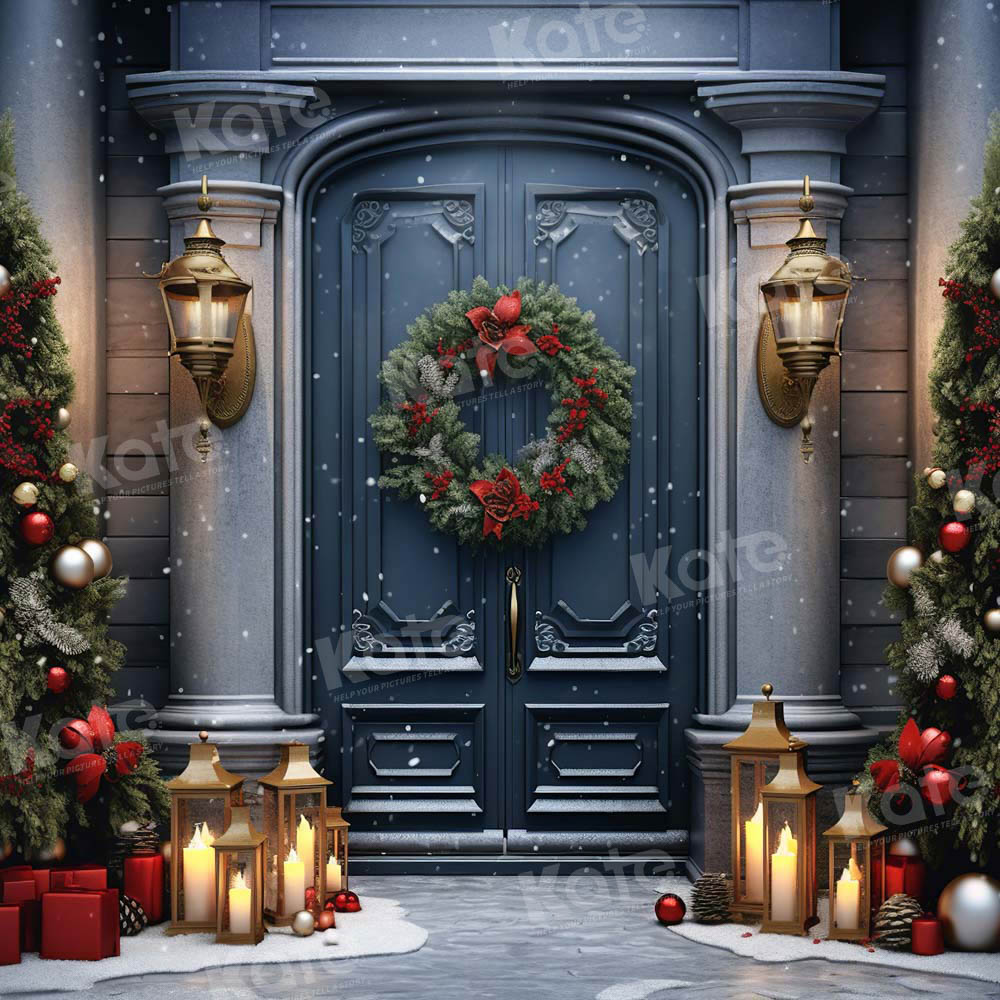 Kate Christmas Door Tree Backdrop Designed by Emetselch