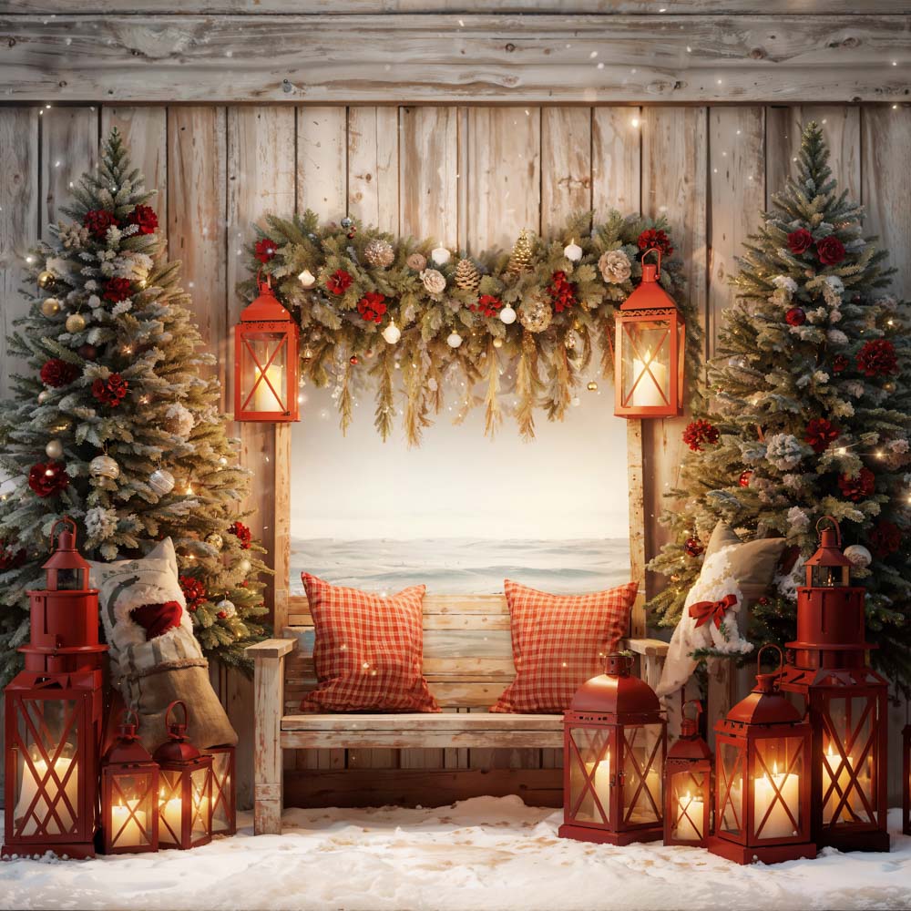 Kate Christmas Tree Window Backdrop Designed by Emetselch