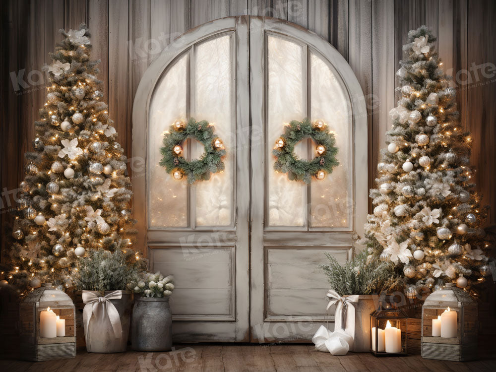 Kate Christmas Wood Door Backdrop Designed by Emetselch