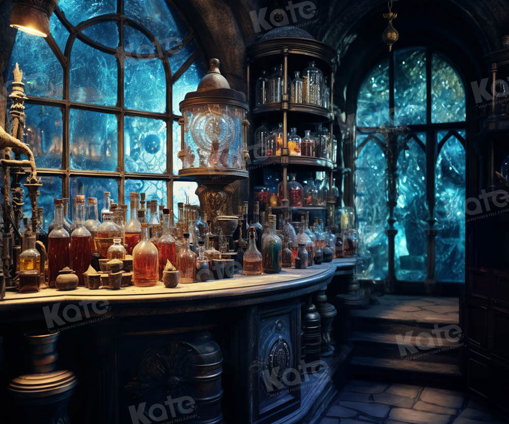 Kate Medieval Magic Laboratory Blue Backdrop Designed by Emetselch