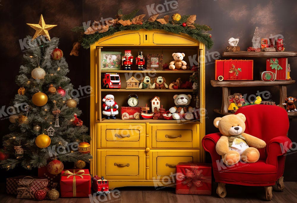 Christmas Doll Room Tree Backdrop Disegnato da Emetselch