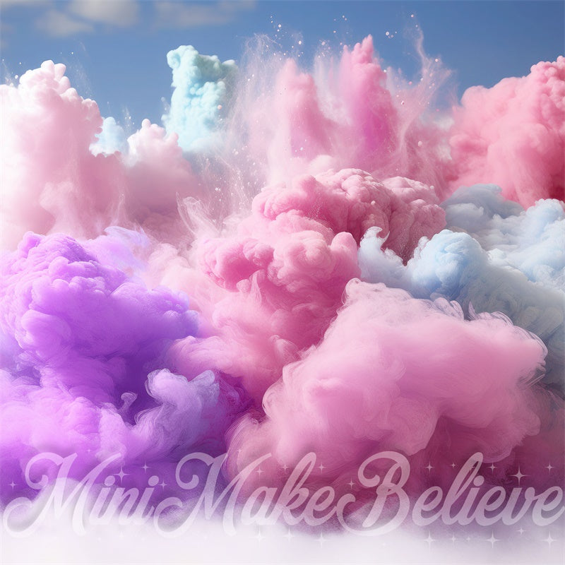Kate Cotton Candy Smoke Backdrop Designed by Mini MakeBelieve
