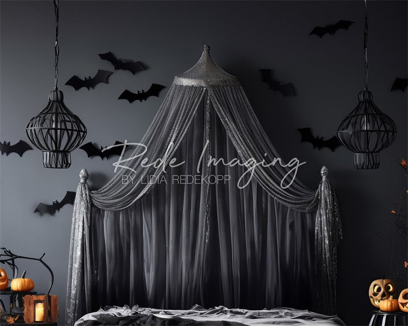 Kate Sparkle & Spook Halloween Headboard Backdrop Designed by Lidia Redekopp