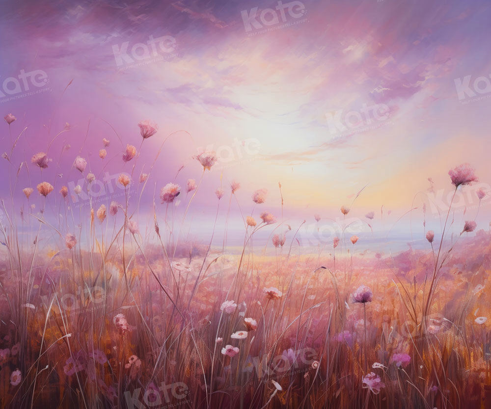 Kate Autumn/Fall Flower Field Meadow Backdrop Designed by GQ