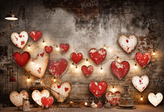 Día de San Valentín Industrial Sentido Lámpara Retro de Pared de Fondo de Amor Diseñada por Emetselch
