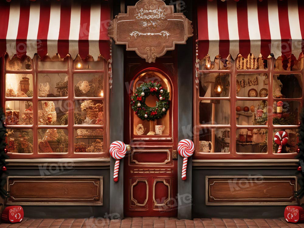 Kate Christmas Cookie Store Backdrop Designed by Emetselch