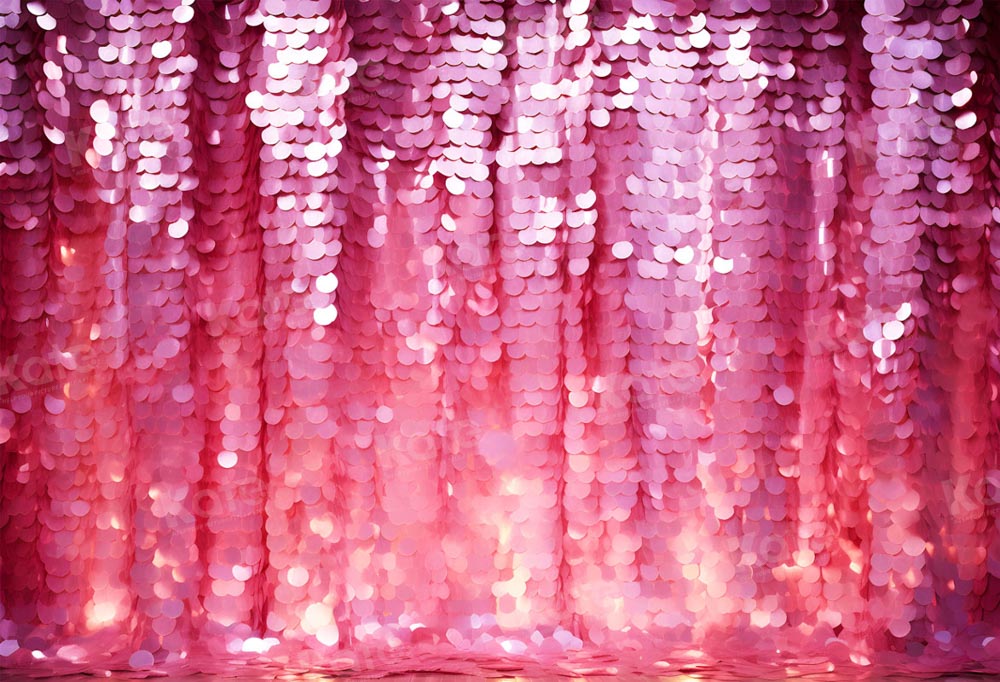 Kate Valentine's Day Pink Sequin Wall Backdrop for Photography
