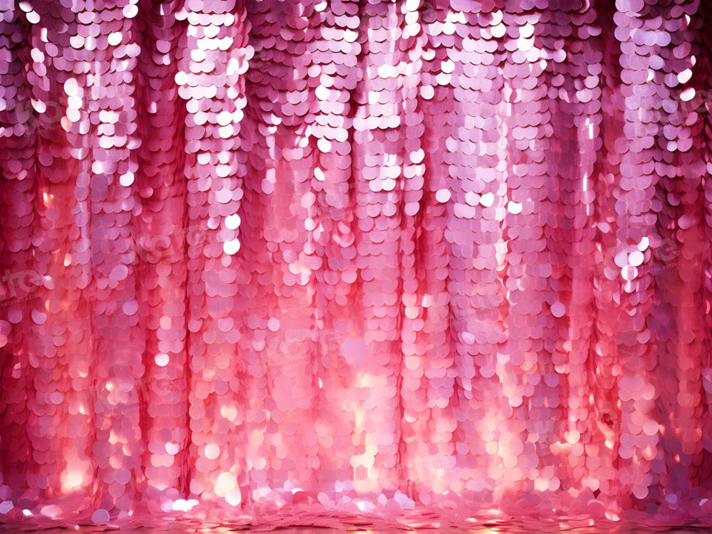 Kate Valentine's Day Pink Sequin Wall Backdrop for Photography