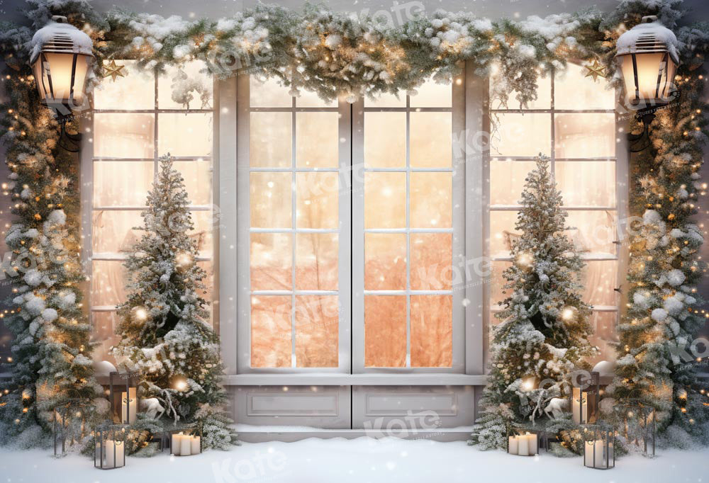 Winter Wonderland Festive Window Backdrop