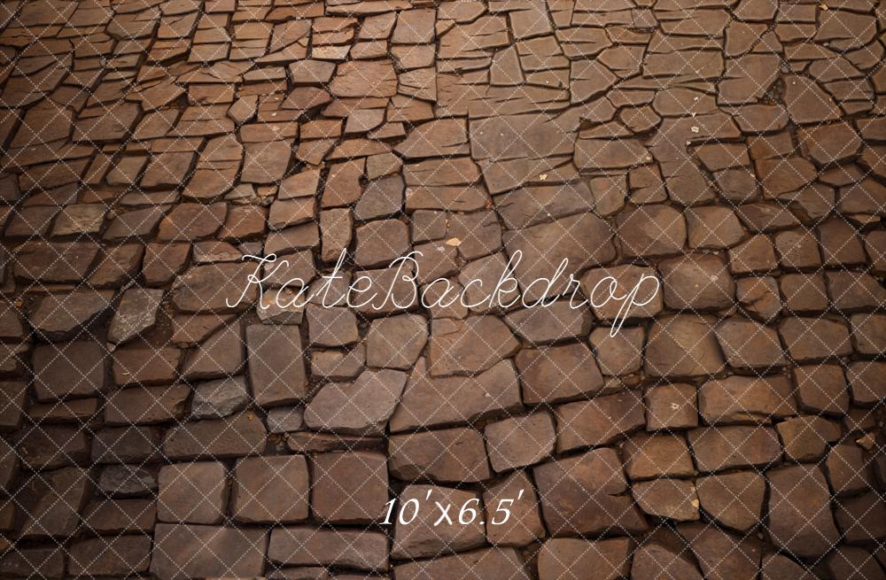 Kate Dark Stone Floor Backdrop Designed by Emetselch